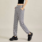 Yoga Pants Women's Loose Casual 2023 Spring and Summer Checkerboard Running Fitness Pants Aerobics Sports Tight Pants ENY221