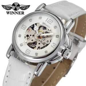 Winner Women's Fashion elegant Casual Small Automatic Mechanical lady Watch SLZ90