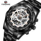Forsining European and American Men's Fashion luminous Watch Automatic Mechanical men business casual Watch SLZ56