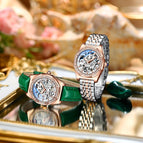 Chenxi Watch Ladies Fashion Skeleton Automatic Mechanical Watch Waterproof Luminous Watch CX-8848L