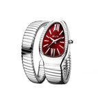 Missfox watch 2686 women's fashion personalized snakehead Bracelet Stainless Steel Diamond snake watch women