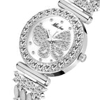 MISSFOX high-end fashion temperament diamond-studded butterfly ladies quartz watch tide 2030