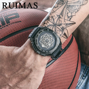 Remus RUIMAS Men's Watch Fashion Trend Sports Waterproof Silicone Quartz Watch 554