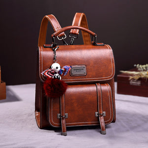 2021 new retro single and double shoulder fashion large-capacity portable female bag backpack 249