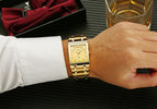 WWOOR 8858 Men's Watches Square Quartz Men Wrist Watch Stainless Steel Business Watch