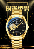 Chenxi New business men's watch hollow fashion automatic mechanical watch business waterproof casual men watch CX-8806