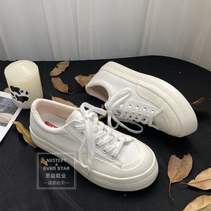 Increased canvas shoes women's 2021 new Japanese and korean ins tide student board shoes big-toed shoes 501