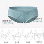 4PCS/Lot High Quality Pregnant Women Panties Pregnant Underpants Cotton Low-waist Briefs U-shaped Maternity Panties Females Underwear
