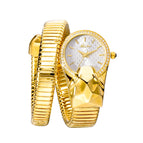 MISSFOX Watch Ladies Fashion Trend Unique Diamond Snake Watch Bracelet 2808