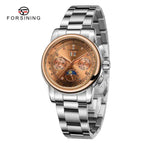 New Forsining Design Women's Fashion Casual Multi-Functional Shanghai Movement Automatic Mechanical Watch SLZe258
