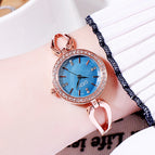 GEDI Light Luxury Diamond Student's Watch Versatile Fashion Waterproof Alloy Watch Women's Bracelet Quartz Watch women watch 1150