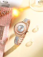 Women watch New quicksand rose gold diamond watch ladies fashion trend quartz watch 055