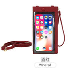 Touch screen mobile phone bag women's mini bag all-match small fresh shoulder messenger bag long wallet QB315