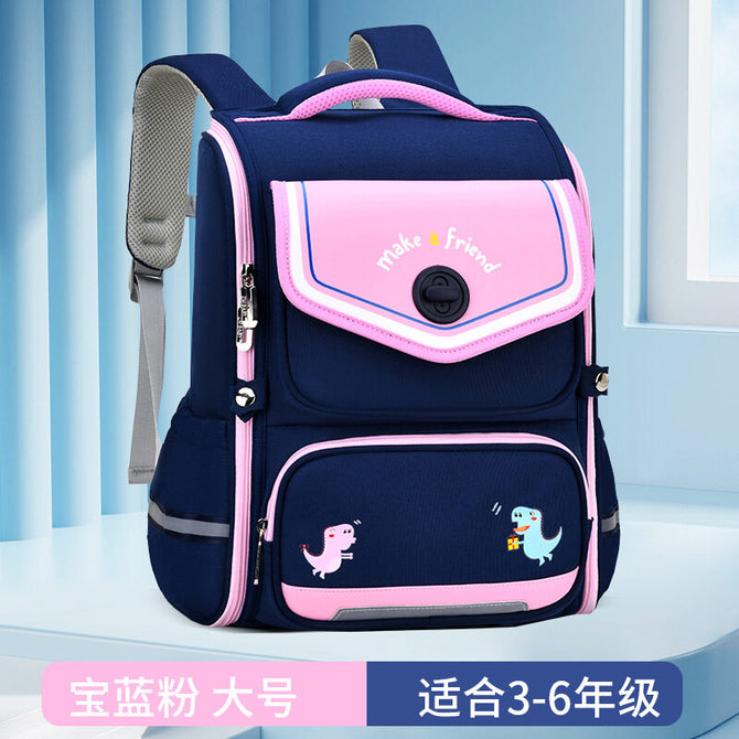 New primary school student cartoon schoolbag one-piece open space schoolbag boys and girls backpack