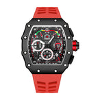 PINTIME 8010 men's quartz watches fashion sports hollow barrel watch  luminous function men's watch