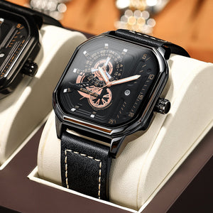 KIMSDUN men's casual watch Square Non-Mechanical Watch Waterproof Fashion  Men's Watch Sports Quartz Watch K-2168B