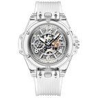 KIMSDUN New Fashion Transparent Silicone Couple Watch Men's and Women's Waterproof Quartz Watch K-1981B