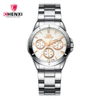 CHENXI Waterproof Watch Women's Watch Student Watch Couple Watch lady Quartz Watch CX-019A Steel