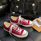 Classic canvas shoes couple sneakers 2021 autumn new student shoes basic all match shoes 618