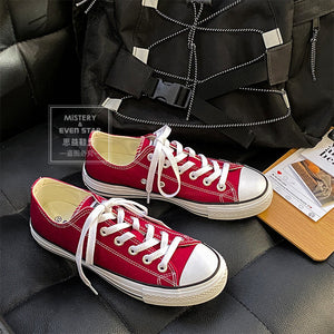 Classic canvas shoes couple sneakers 2021 autumn new student shoes basic all match shoes 618