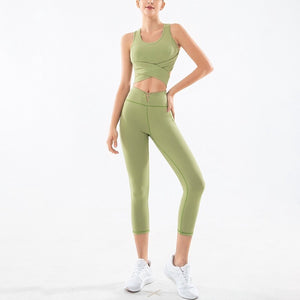 Women's Yoga sport set running Fitness dancing Yoga quick drying two-piece Y26S6783/Y26K6697