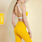 Yoga Suit Women's Spring and Summer Sports Underwear Professional Vest Fashion Bra Gym Running Pants TZ23-825