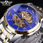 New Winner European and American Style Men's Fashion Casual Hollow out Mechanical Waterproof Automatic Mechanical men Watch SLZg108