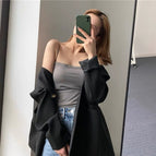 Women vest with chest pad bottoming tube top all-in-one sleeveless underwear lady Bra
