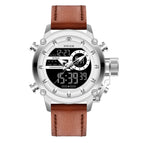 WWOOR Leather Watch Waterproof Men's Watch Quartz Fashion Sports Style Men's Quartz 8882
