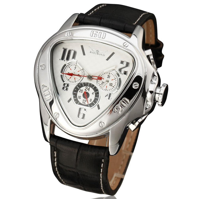 Jaragar men watch Men's Fashion Casual Heart-Shaped Triangle Automatic Mechanical men Watch SLZa46