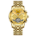 KIMSDUN men's watch diamond tourbillon hollow automatic mechanical watch men's watch waterproof men casual watch K-1895A