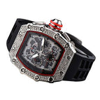 New men's watch Diamond Quartz Watch Business Six-Pin Running Seconds Barrel-Shaped Quartz Watch Fashion Watch 8110