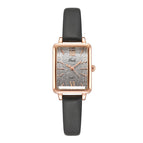 Gedi Women's Fashion Special Interest Light Luxury Creative Gradient Small Square Plate Student Belt Quartz women Watch 13033