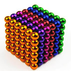 5mm 216 PCS DIY Educational toys set Magnet Balls color buck ball