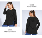 Large Size women Clothes Long Sleeve Yoga Tight Breathable Sports Top Long Running Blouse Quick-Drying T-shirt for Women YY159