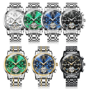 OLEVS Watch Multi-functional Automatic Mechanical Watch Men's Watch waterproof luminous business men's watch 6607