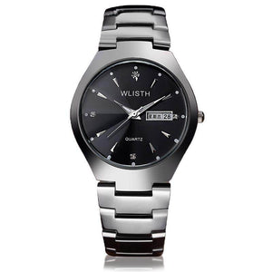 WLISTH Couple Watches Fashion Casual Quartz Watch for Lover Men Women Wristwatch Tungsten Steel Diamonds Luminous Lover's Gift Q356