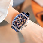 Prance Man Star Watch Men's Wine Bucket Full of Diamonds Richard Fashion Brand Calendar Men's Watch Fashion