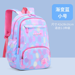 New Korean schoolbag girls sweet and lovely 6-12 years old children's schoolbag light gradient shoulder bag 2277