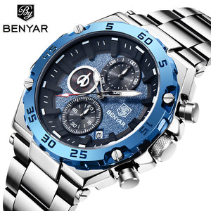 Benyar new watch men's multi-function quartz watch fashion waterproof luminous men's watch 5178