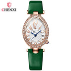 CHENXI women fashion Watch Ladies Diamond Oval waterproof quartz Watch CX-326