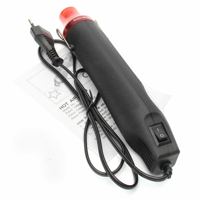 DANIU 220V 300W Hot Air Gun DIY Electric Heat Shrink Pisotl Power Tool Hot Air Temperature Pistol with Supporting Seat