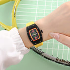 New Women's Candy Series Watch Genuine Diamond Square Waterproof Fashion Luminous lady quartz Watch 8084B