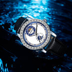 New Kimsdun Sun Moon Star Men's Watch Automatic Men's Watch Waterproof Business Watch High-End Mechanical Watch k1813A