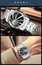 KIMSDUN New fashion trend starry dial hollow automatic watch men's mechanical watch waterproof men's casual watch