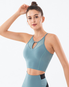 Women's sports Bra hollow gathering dancing yoga vest TOP Y26b0465
