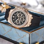 PINTIME women's watch three needle fashion calendar waterproof fashion lady quartz watch
