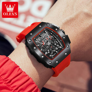 OLEVS men's watch large dial sports chronograph electronic watch fashion men's watch 3608DL