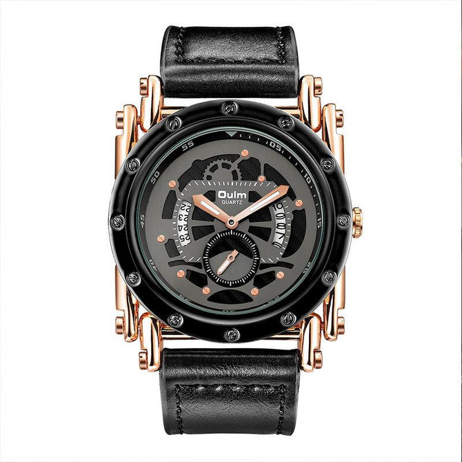 Oulm watch for men new Korean personalized calendar luminous leather watch fashion quartz watch HP3399