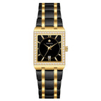WWOOR Women's watch Waterproof Square SteelQuartz Watch Diamond Leisure Fashion Women's Watch 8858L